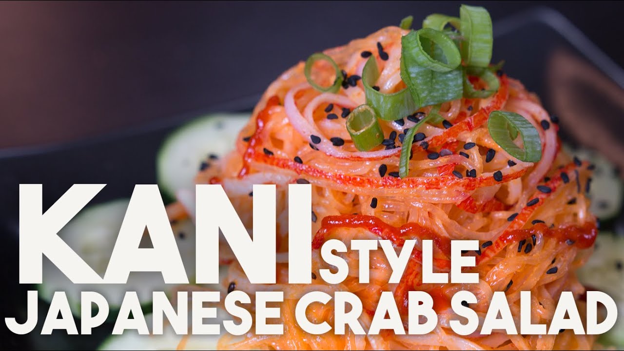 Kani Japanese Crab Salad Easy University Meal Youtube