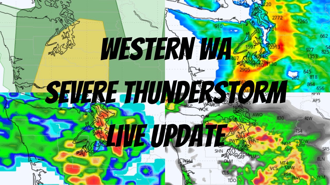 Western WA Severe Thunderstorm LIVE Update - YouTube