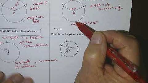 10. 1   Arcs and Sectors