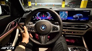 2024 BMW i4 xDrive40 POV Night Drive and Tour /// Allcarnews