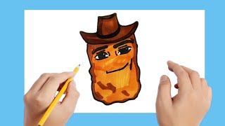 How To Draw Gegagedigedagedago Chickennugget Roblox