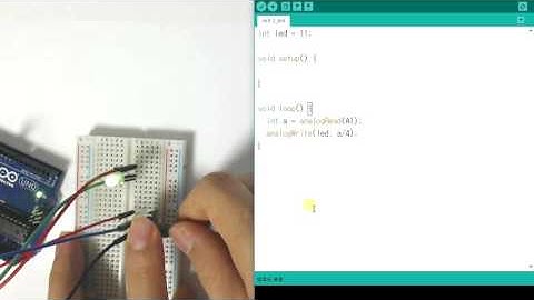 아두이노 가변저항으로 led 제어하기 동작영상 ([arduino] Controlling led with potentiometer)