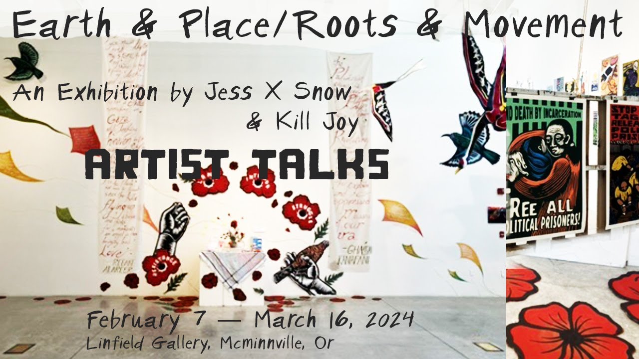 Earth & Place Roots & Movement exhibition  by Jess X Snow & KillJoy