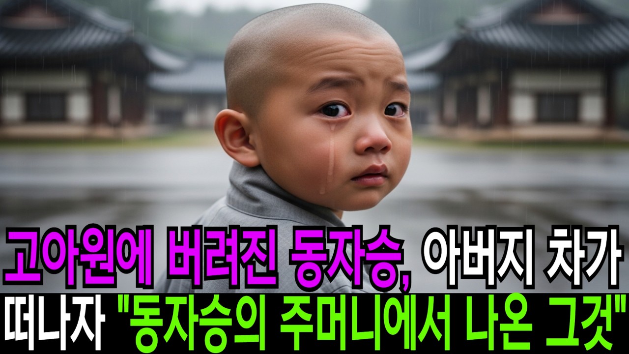 고아원에 버려진 동자승, 아버지 차가 떠나자 동자승의 주머니에서 나온 것은 | 오디오사연 | 라디오사연 | 할아버지 | 할머니 | 노후사연 | 불교말씀 | 노후지혜 | 부처님 |