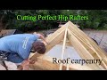 How to cut hip rafter points and using a splayed birds mouths