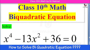 How to Solve Quadratic Equations Reducible to Quadratic form Urdu/Hindi || Sir Naimat