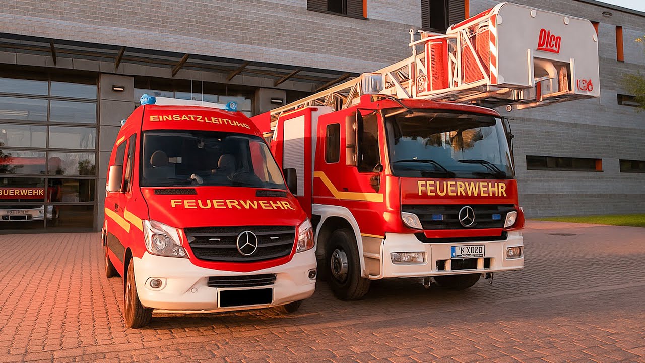 NOTRUF 112 - German New Skins Firefighter and Ambulance Responding! 4K #1