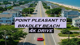 Point Pleasant to Bradley Beach, New Jersey | 4k Drive