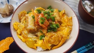 コスパどんぶり！キムチーズ厚揚げカツ丼！