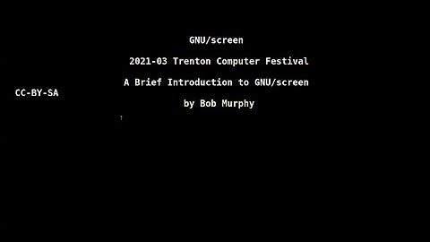 T-8 Introduction to GNU Screen