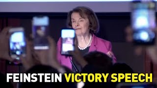 Sen. Dianne Feinstein Delivers Victory Speech After Winning Re-Election [2018 Midterm Elections]