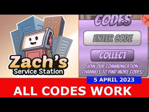 Zach's Service Station Codes For December 2023 - Roblox