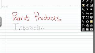 Parrot Products Interactive Whiteboard System with Windows Journal