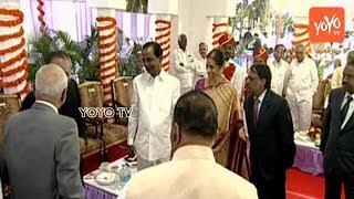 Telangana CM KCR at Governor Narasimhan AT HOME Party in Raj Bhavan | YOYO TV Channel