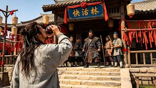 功夫電影！醉酒小伙竟是功夫高手，使出醉拳暴打惡霸！ #kungfu #功夫