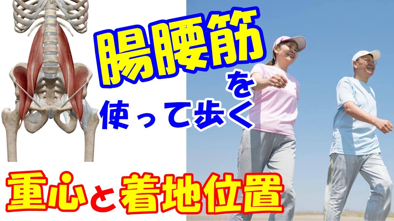 vol.1078 腸腰筋を使って歩く！痛みが出ない体に優しい歩き方とは？重心と着地位置の関係