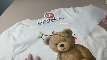 Added some holiday spirit to your look yet? 🎄💡 #dtftransfers #christmastshirt #customany