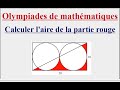 Calculer L Aire De La Partie Rouge Olympiades De Mathématiques Calculer L Aire De La Partie Rouge Olympiades De Mathématiques
