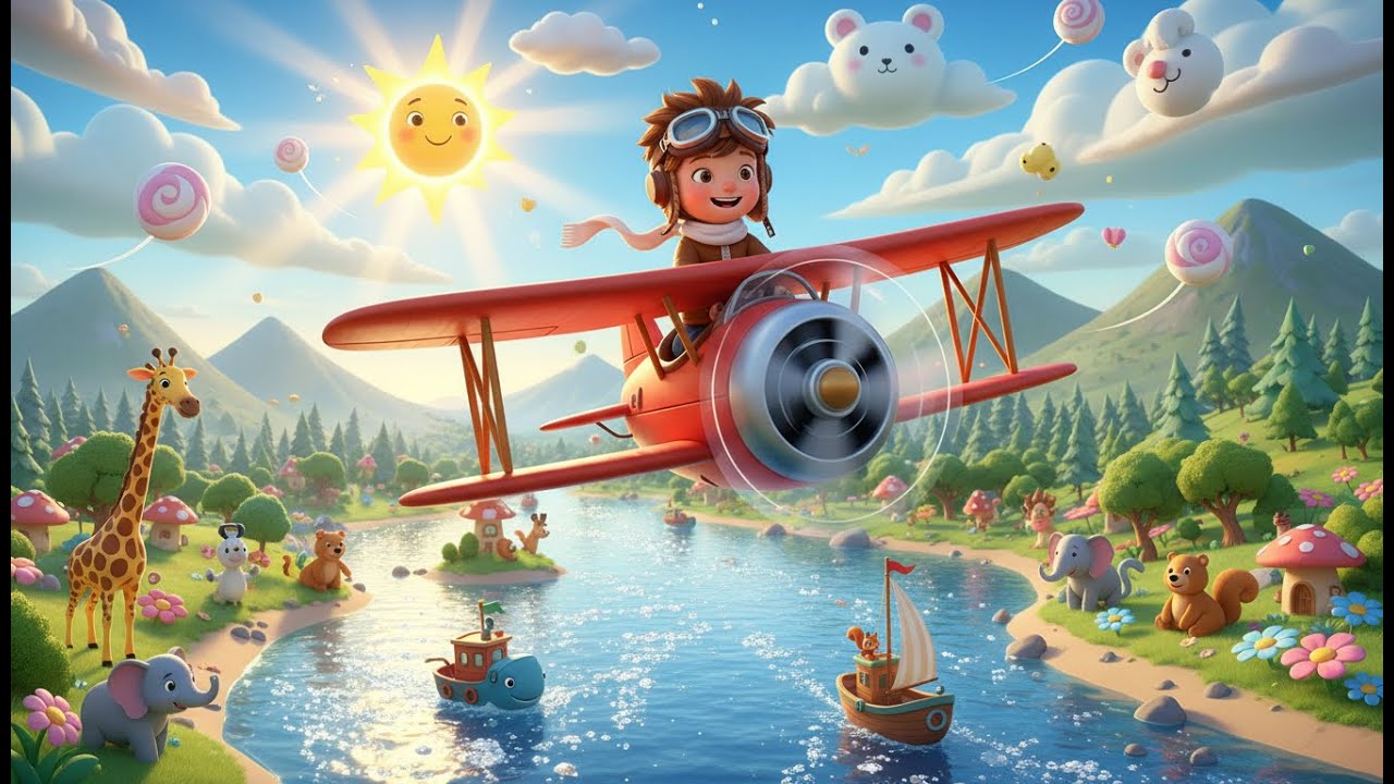 Лети, лети, самолётик! | Весёлая детская песенка про самолёты | Пой и танцуй для малышей