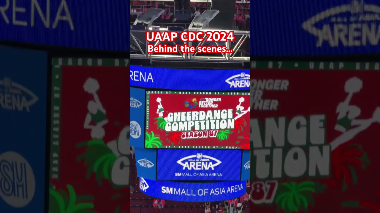 UAAP CHEERDANCE COMPETITION 2024 Behind the scenes.. 