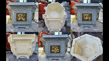 Khuôn Chậu ABS Lục Giác 45 Phúc Lộc Thọ Việt Nam - Khuôn Chậu Cảnh Công CNC