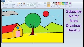 ms paint easy draw simple children learn