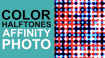 Color HALFTONE effect in Affinity Photo how to