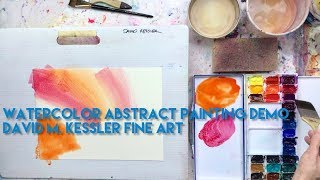 Watercolor Abstract Painting Demo 1