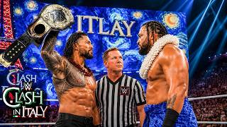 Roman Reigns VS Jacob Fatu WWE Clash In Italy 2026