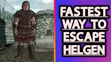 Fastest Way To Escape Helgen | The Elder Scrolls V Skyrim
