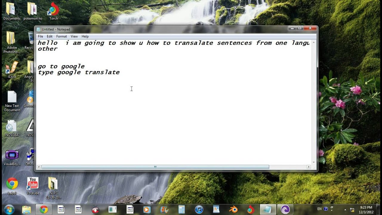 Transeter In Computer how to translate languages in computer online - YouTube