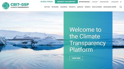 CBIT-GSP Inception and Launch of the Climate Transparency Platform