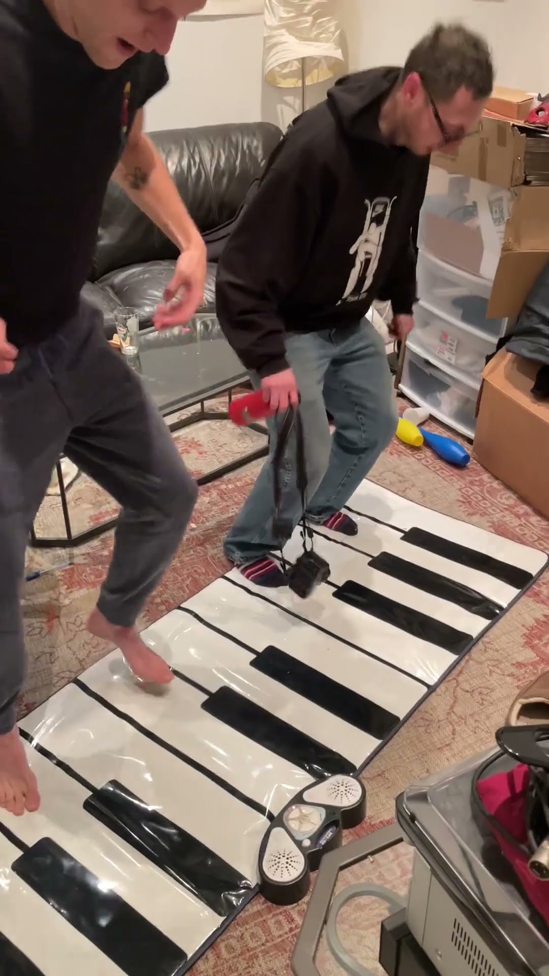 Musician Roommates Play Giant Floor Piano || ViralHog