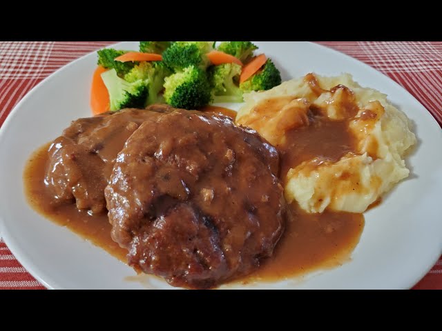 Salisbury Steak | Hamburger Steak Recipe class=