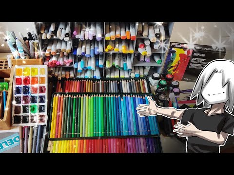 ALL of my ART SUPPLIES (And how much $$$ they cost...) |