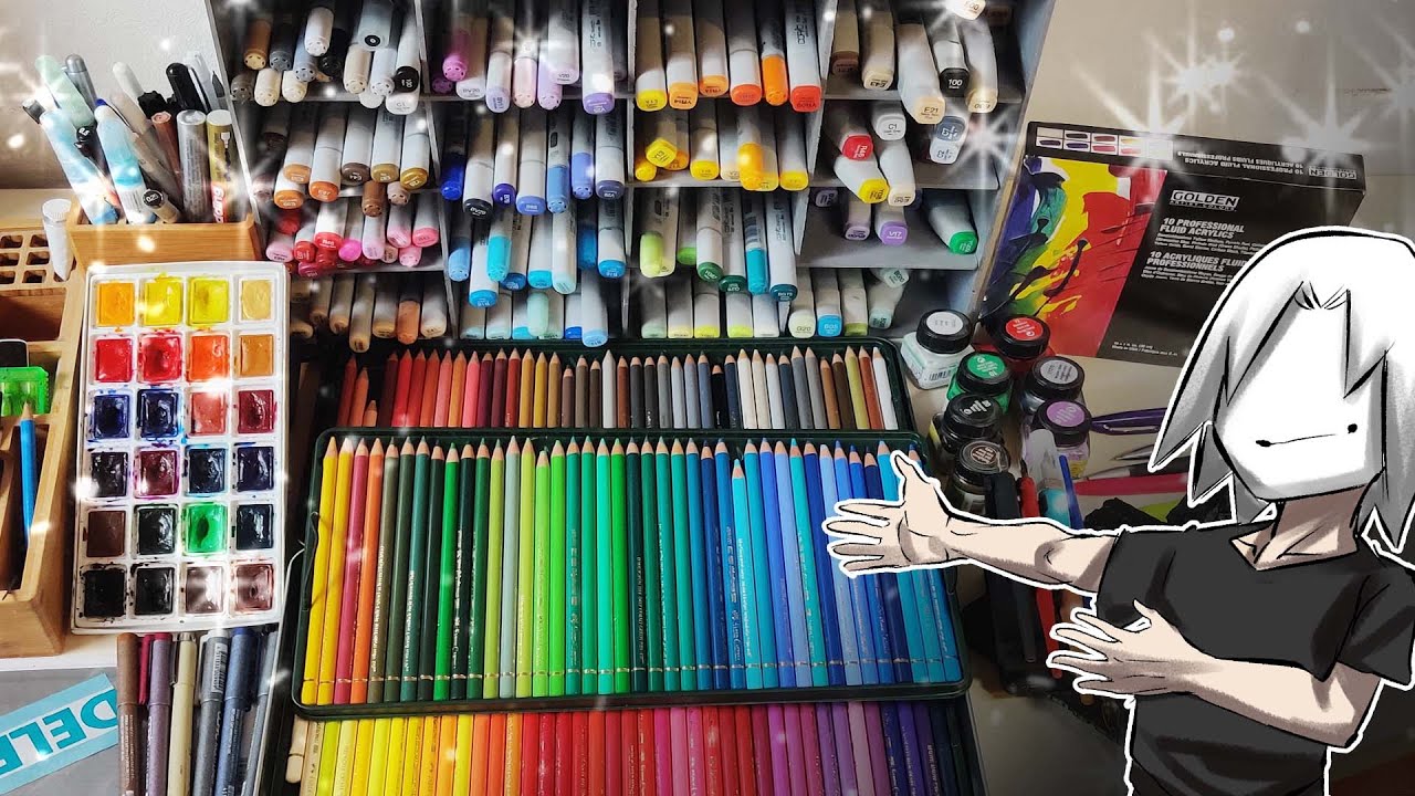 ALL of my ART SUPPLIES (And how much they cost...) Drawlikeasir