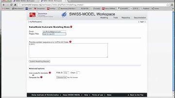 CHEM 3310H Using Swiss Model to generate model protein structures