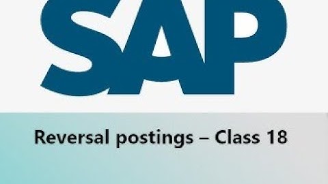 SAP FI Reversal postings – Class 18 #SAPERP #SAP #SAPINTERVIEW #ERP #SAPFICO #ERPPROCESS  #SAP