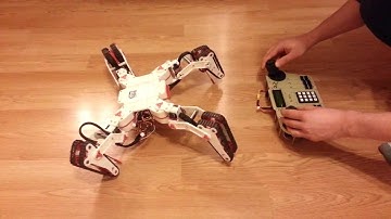 Quad Hybrid Robot: Rotation, Translation, Long Step Gait