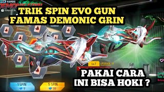 TRIK SPIN EVO GUN FAMAS DEMONIC GRIN TERBARU!! || SPIN SENJATA FAMAS 2JUTA