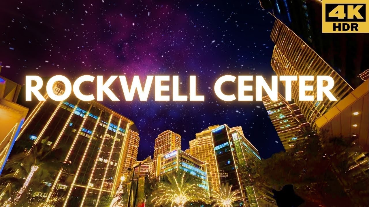 Rockwell Center Night Lights | Christmas Walking Tour 2024 | Makati City - 4K HDR