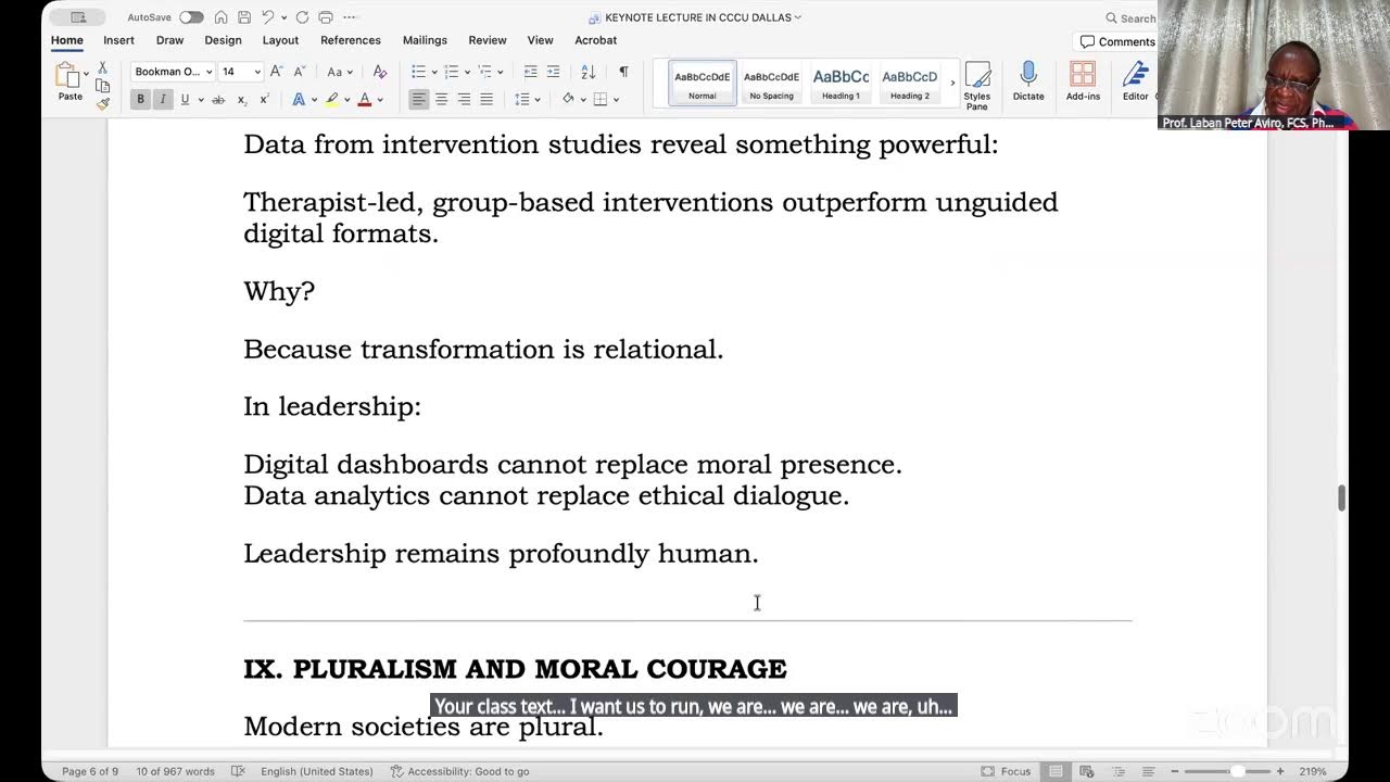 Cohort 3 :  Lecture 5- Educational Leadership by Prof. Laban P. Ayiro