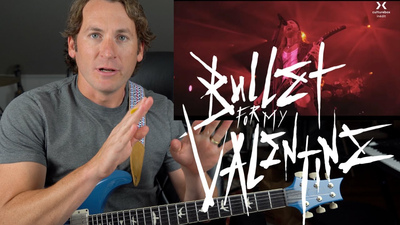 Учитель игры на гитаре РЕАКЦИЯ: Bullet for My Valentine «Hearts Burst Into Fire» в прямом эфире в 4K