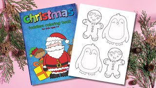 COLORING CUTE PENGUINS AND GINGERBREAD MEN