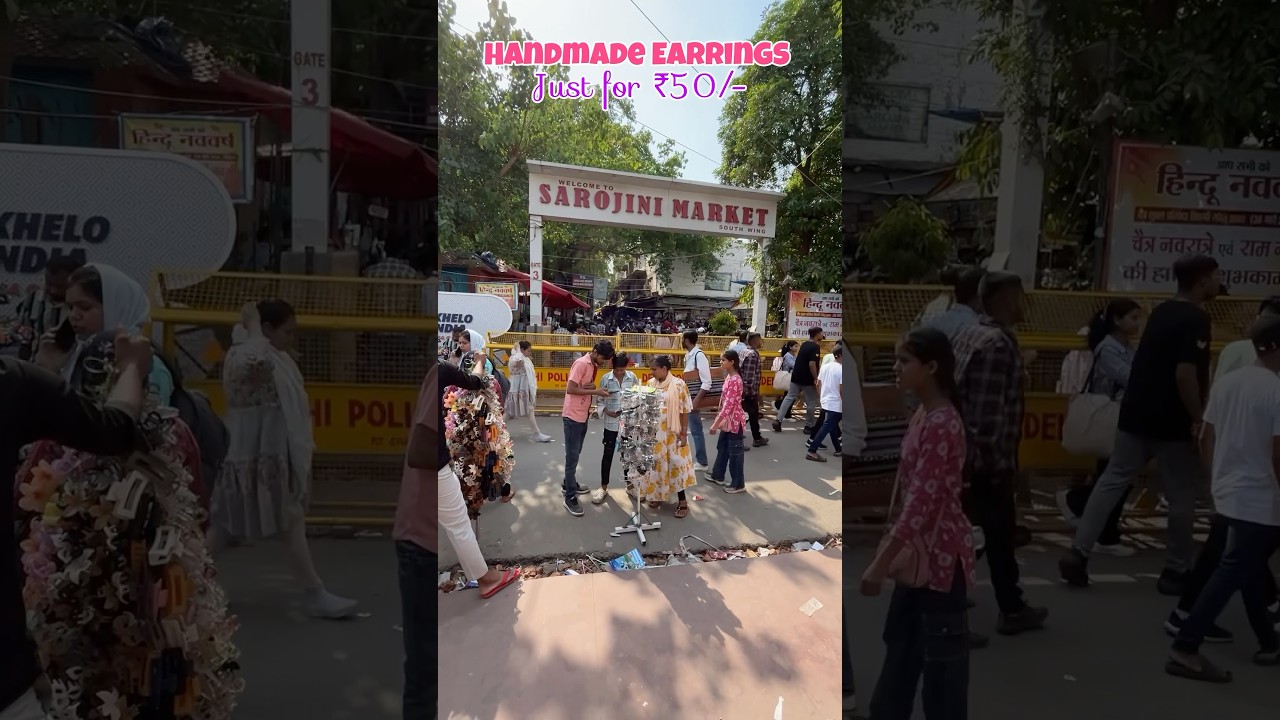 Handmade earrings just ₹50 in sarojini nagar 