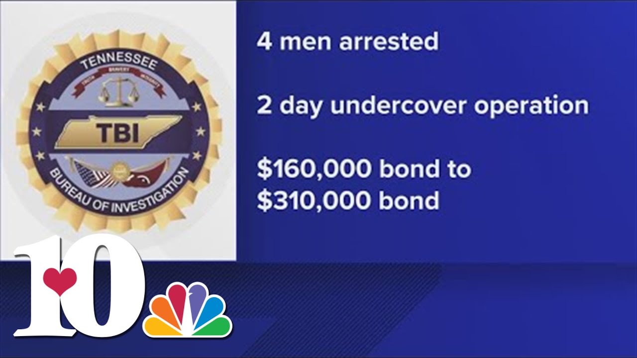 Four men arrested for human trafficking in Middle Tennessee - YouTube