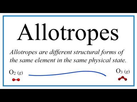 Video: Vilka är några exempel på allotroper?