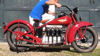 1931 Henderson KJ Motorcycle Start Up