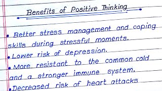 10 Benefits of Positive Thinking | Benefits of Positive Thinking for Body and Mind