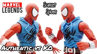 How to spot the KO / Bootleg Marvel Legends Ben Reilly Scarlet Spider from Rhino BAF Wave